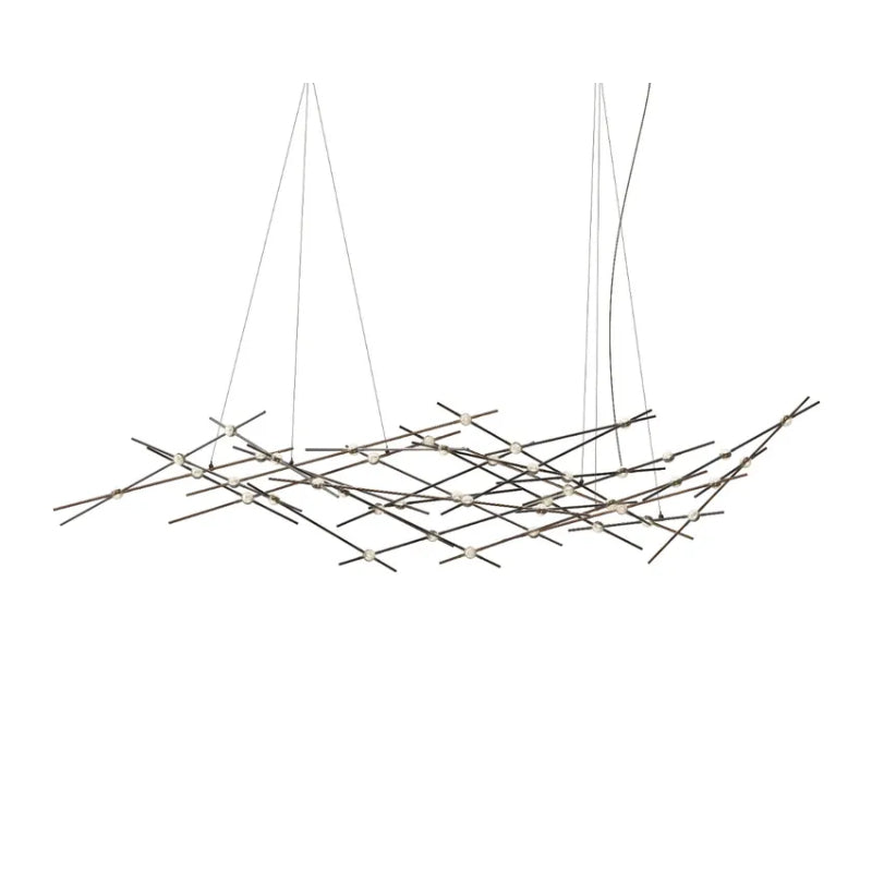 Sonneman 2158 Constellation Ursa 44-lt 92" LED Major Chandelier Espresso Black Clear Faceted 2200K