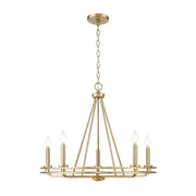 Millennium 21605 Jody 5-lt 27" Chandelier - Vintage Brass