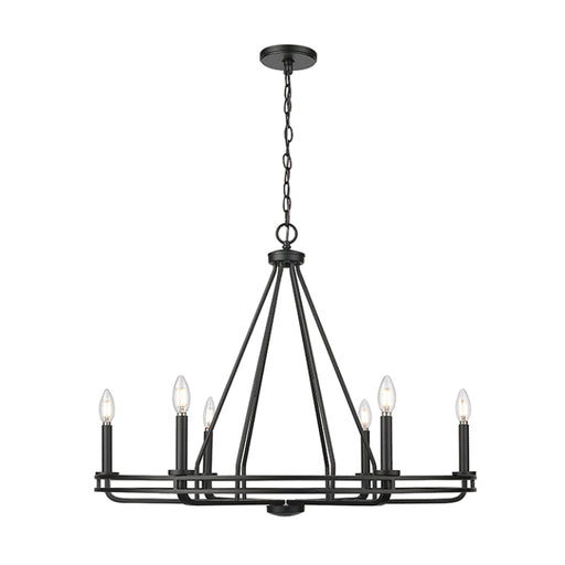Millennium 21606 Jody 6-lt 33" Chandelier - Matte Black