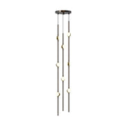 Sonneman 2161-S Constellation Andromeda Short 8-lt 6" LED Pendant Espresso Black/ White 2200K