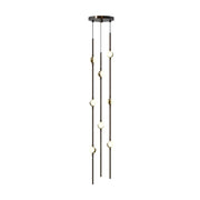 Sonneman 2161-S Constellation Andromeda Short 8-lt 6" LED Pendant Espresso Black/ White 3000K