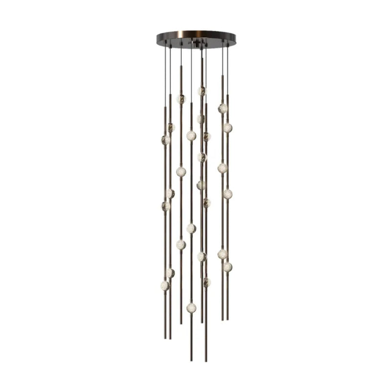 Sonneman 2162-S Constellation Andromeda Short 26-lt 12" LED Pendant Espresso Black/Clear 2200K