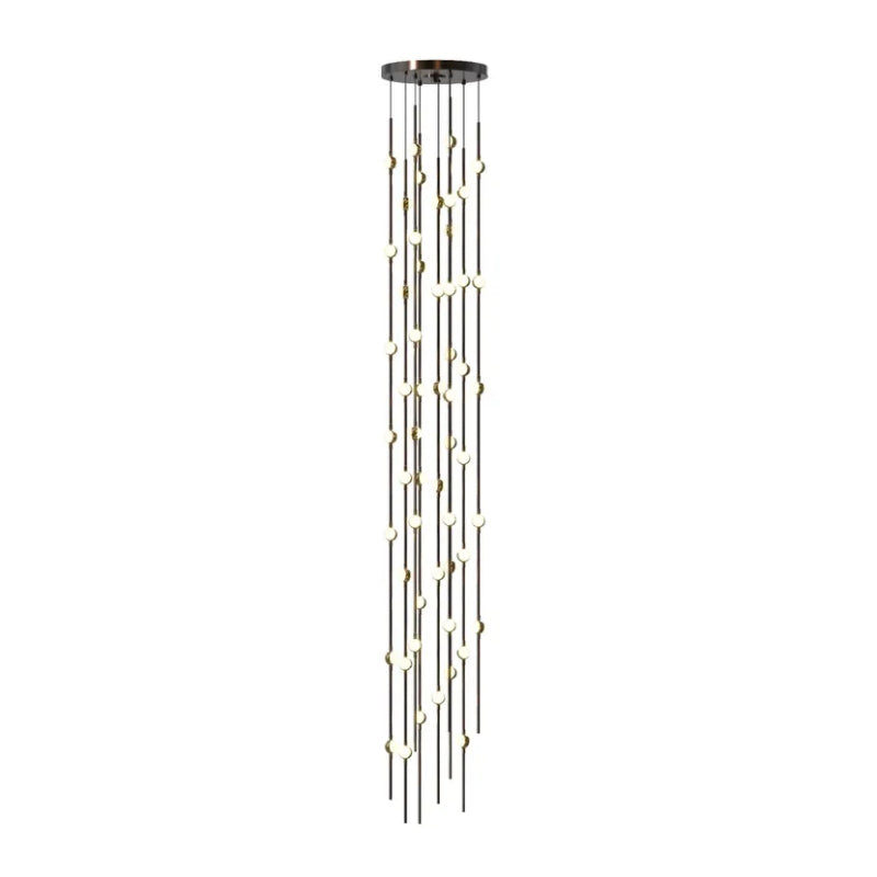 Sonneman 2162-T Constellation Andromeda Tall 55-lt 12" LED Pendant Espresso Black White Optical 2200K