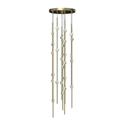 Sonneman 2162-S Constellation Andromeda Short 26-lt 12" LED Pendant Satin Brass/Clear 2700K