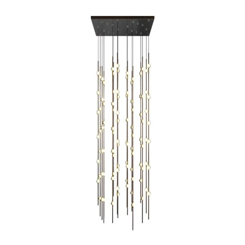 Sonneman 2165 Constellation Andromeda 96-lt 24" LED Pendant Espresso Black White Optical 2700K