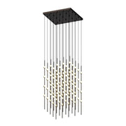 Sonneman 2168 Constellation Cosmic Cube 100-lt 21" LED Pendant - Espresso Black/White 2700K