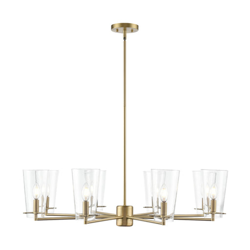 Millennium 217008 Maccan 8-lt 39" Chandelier - Vintage Brass