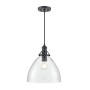 Millennium 218101 Khrisa 1-lt 13" Pendant - Matte Black