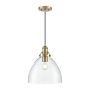 Millennium 218101 Khrisa 1-lt 13" Pendant - Vintage Brass