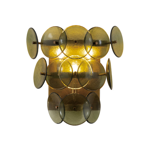 Maxim 21820 Loren 3-lt 15" Tall Wall Sconce - Green Vintage