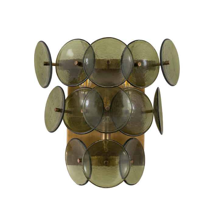 Maxim 21820 Loren 3-lt 15" Tall Wall Sconce - Green Vintage