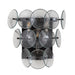 Maxim 21820 Loren 3-lt 15" Tall Wall Sconce - Gunmetal/Textured Clear