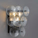 Maxim 21820 Loren 3-lt 15" Tall Wall Sconce - Gunmetal/Textured Clear