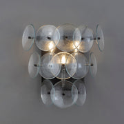 Maxim 21820 Loren 3-lt 15" Tall Wall Sconce - Gunmetal/Textured Clear