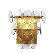 Maxim 21820 Loren 3-lt 15" Tall Wall Sconce - Weathered Brass/Textured Clear