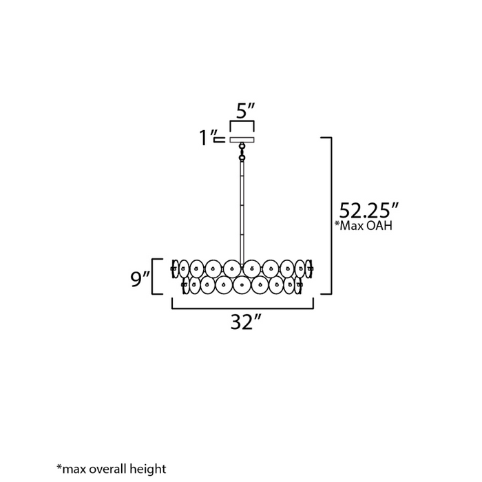 Maxim 21823 Loren 6-lt 32" Chandelier