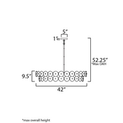Maxim 21824 Loren 8-lt 42" Chandelier