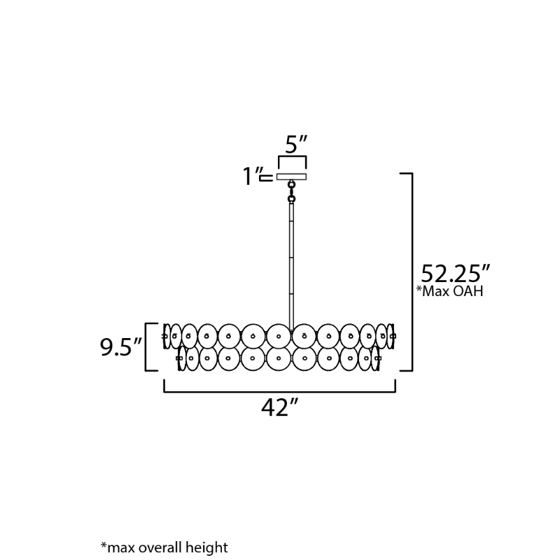 Maxim 21824 Loren 8-lt 42" Chandelier
