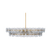Maxim 21824 Loren 8-lt 42" Chandelier - Weathered Brass/Textured Clear Glass