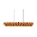 Maxim 21826 Loren 5-lt 54" Linear Pendant - Gunmetal/Amber Glass