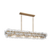 Maxim 21826 Loren 5-lt 54" Linear Pendant - Weathered Brass/Textured Clear Glass