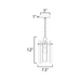 Maxim 21831 Warren 1-lt 8" Pendant