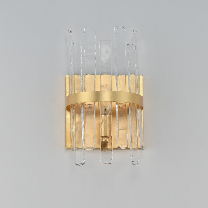 Maxim 21839 Warren 1-lt 12" Tall Wall Sconce - Gold Leaf