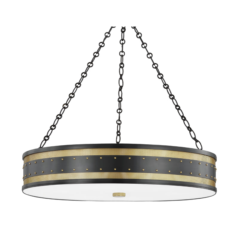 Hudson Valley 2230 Gaines 6-lt 30" Chandelier-Aged Brass/Old Bronze