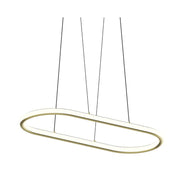 Sonneman 2241 Luna 2-lt 34" LED Racetrack Pendant - Brass
