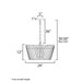 Maxim 22424 Baywood 4-lt 24" Chandelier