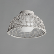 Maxim 22470 Cestino 1-lt 16" Flush Mount - Weathered White