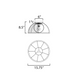 Maxim 22470 Cestino 1-lt 16" Flush Mount