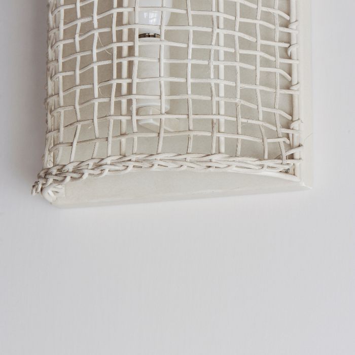 Maxim 22471 Cestino 1-lt 12" Tall Wall Sconce - Weathered White
