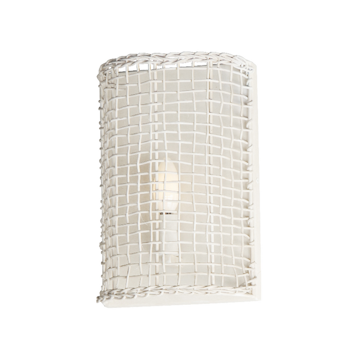 Maxim 22471 Cestino 1-lt 12" Tall Wall Sconce - Weathered White