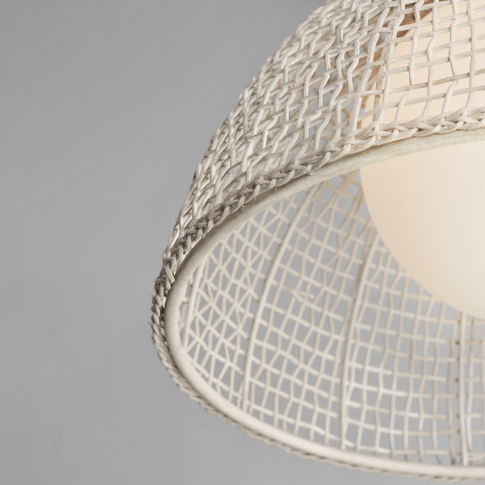 Maxim 22472 Cestino 1-lt 21" Pendant - Weathered White