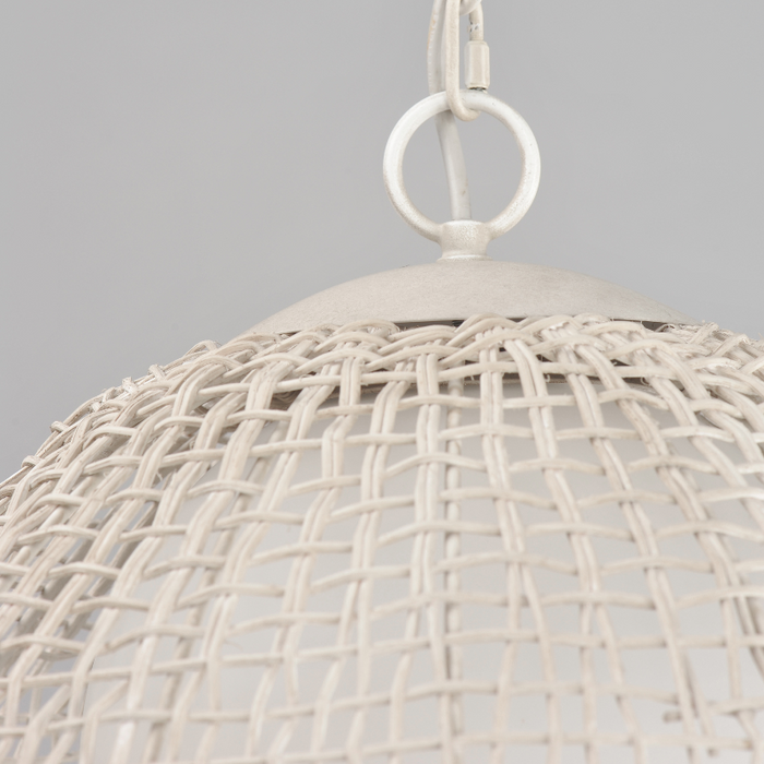 Maxim 22472 Cestino 1-lt 21" Pendant - Weathered White