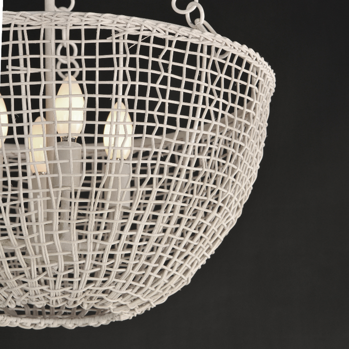 Maxim 22473 Cestino 4-lt 21" Pendant - Weathered White