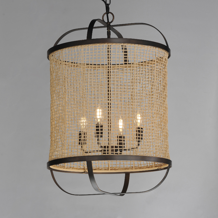 Maxim 22474 Cestino 4-lt 19" Pendant - Antique Bronze