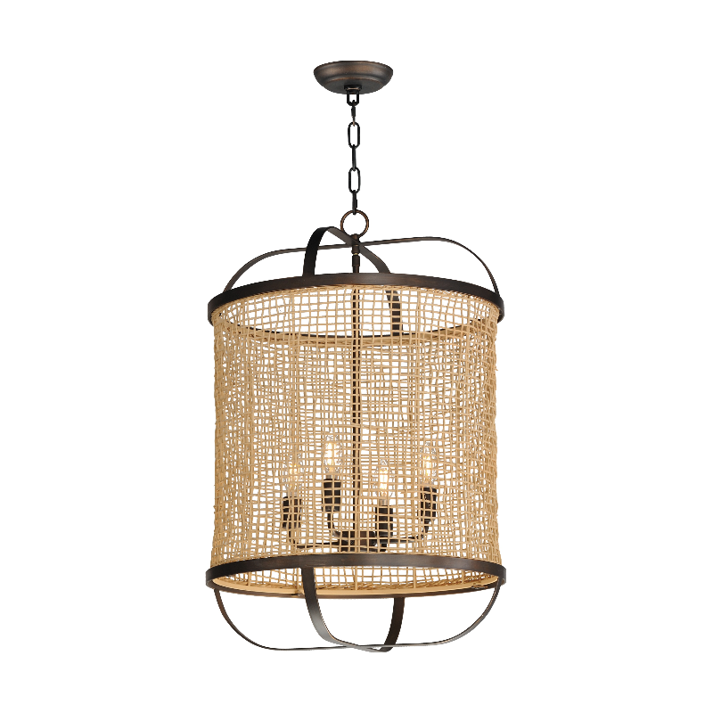 Maxim 22474 Cestino 4-lt 19" Pendant - Antique Bronze