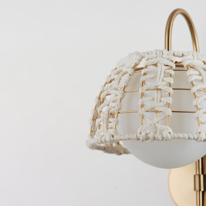 Maxim 22481 Macrame 1-lt 19" Tall Wall Sconce