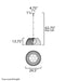 Maxim 22482 Macrame 1-lt 30" Pendant
