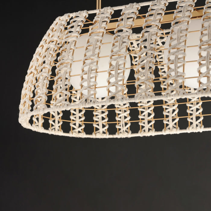 Maxim 22483 Macrame 3-lt 44" Pendant