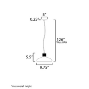 Maxim 22492 Bingham 1-lt 10" Pendant