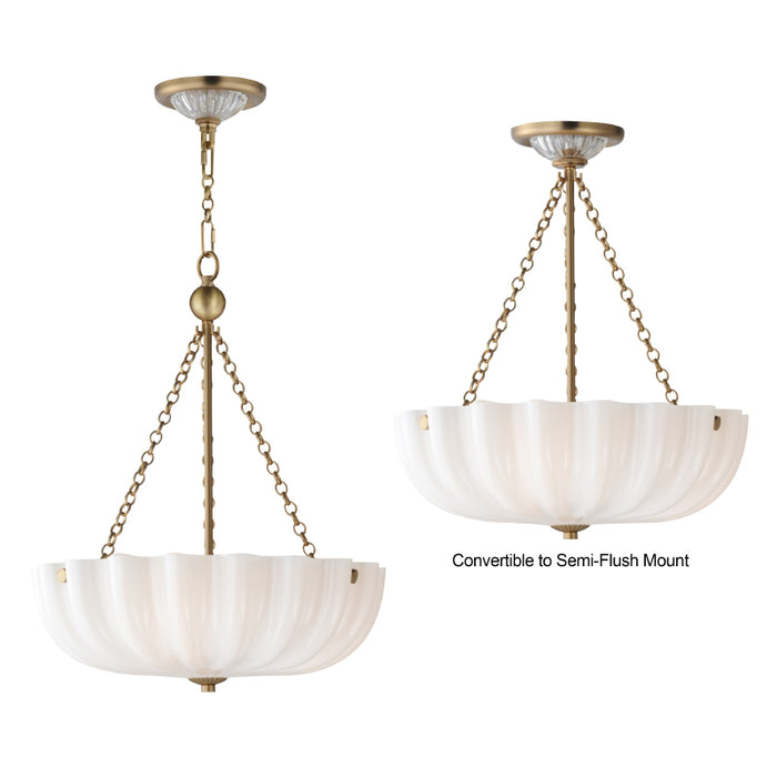 Maxim 22652 Bundt 3-lt 16" Pendant / Semi Flush Mount