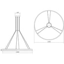 Sonneman 2307 Double Corona 48" LED Ring Pendant