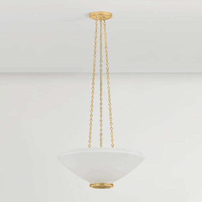 Hudson Valley 2317 Awosting 3-lt 17" Pendant - Aged Brass