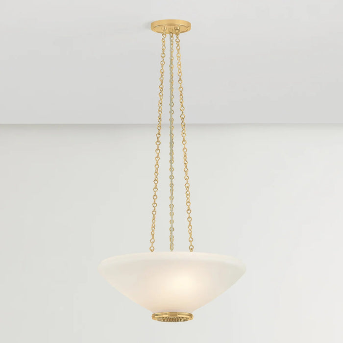 Hudson Valley 2317 Awosting 3-lt 17" Pendant - Aged Brass