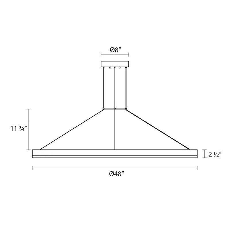 Sonneman 2318 Corona 48" LED Ring Pendant