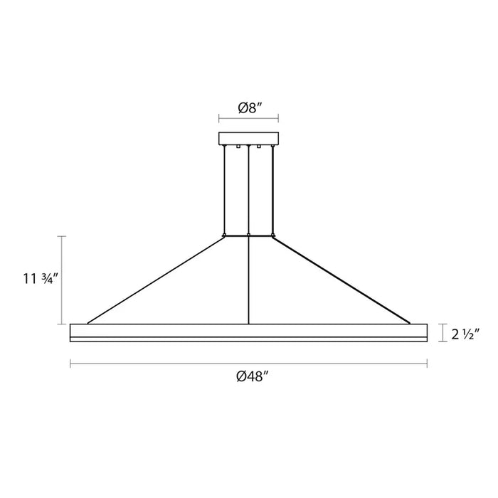 Sonneman 2318 Corona 48" LED Ring Pendant