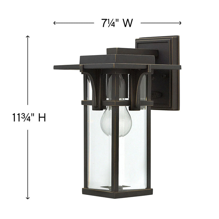 Hinkley 2320 Manhattan 1-lt 12" Tall LED Outdoor Wall Light